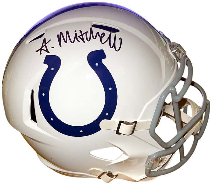 Adonai Mitchell signed Indianapolis Colts Riddell Speed FS Rep Helmet- Fanatics