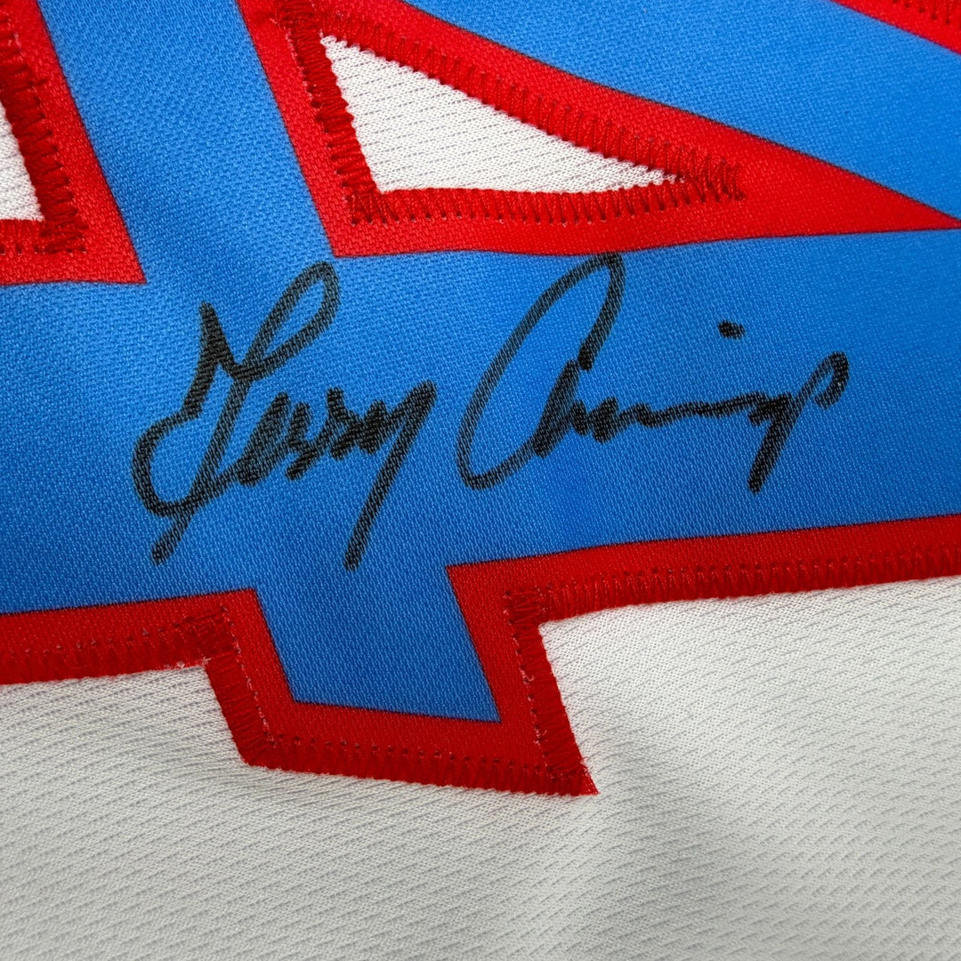 Autographed/Signed Terry Cummings Los Angeles White Jersey Beckett BAS COA