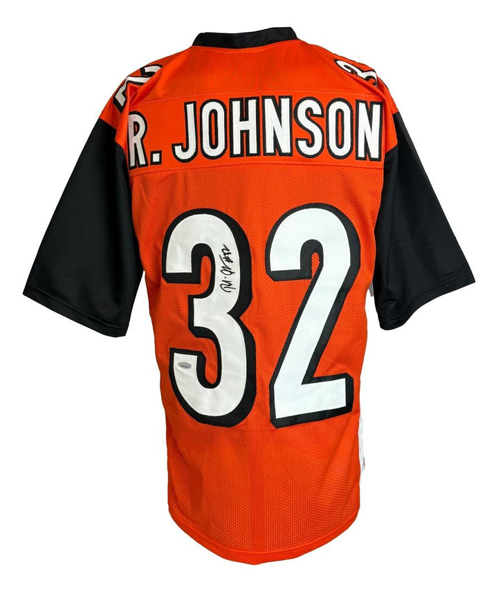 Rudi Johnson Cincinnati Signed Orange Football Jersey Tristar