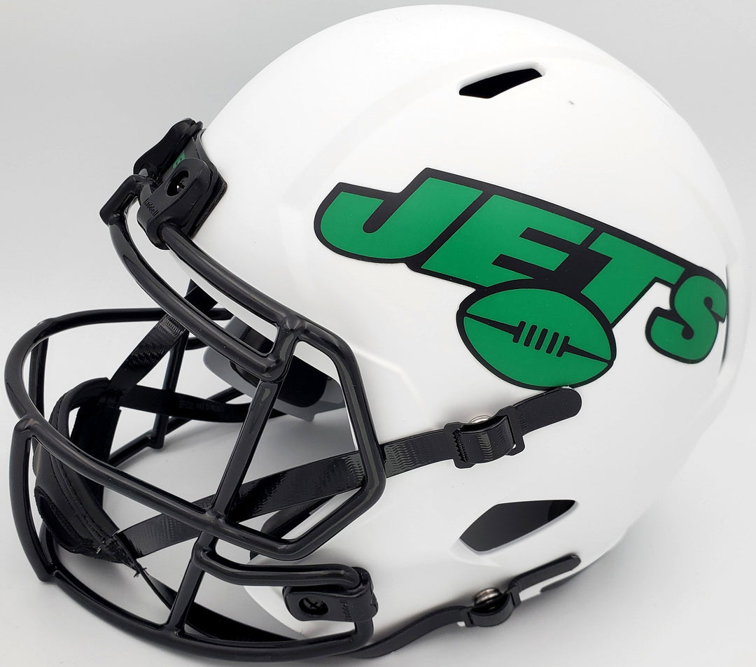 Zach Wilson Auto Jets Lunar Eclipse White Full Size Replica Speed Helmet Beckett