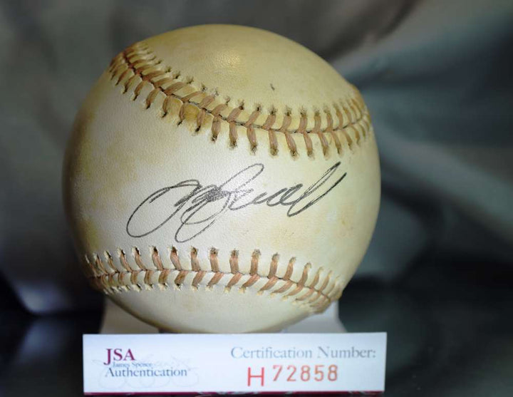 Jeff Bagwell Jsa Reach American League Autograph Baseball Signed