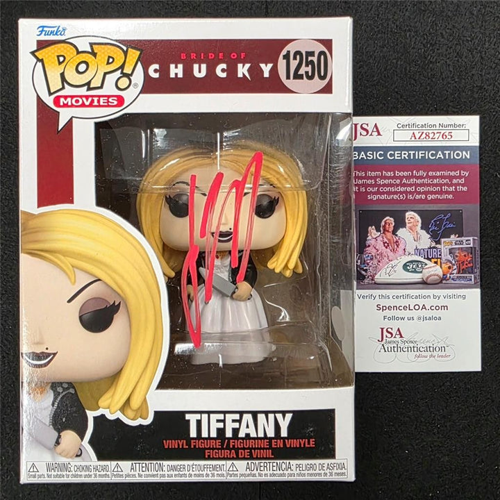 Jennifer Tilly signed Bride of Chucky Tiffany Funko Pop! 1250 red autograph JSA
