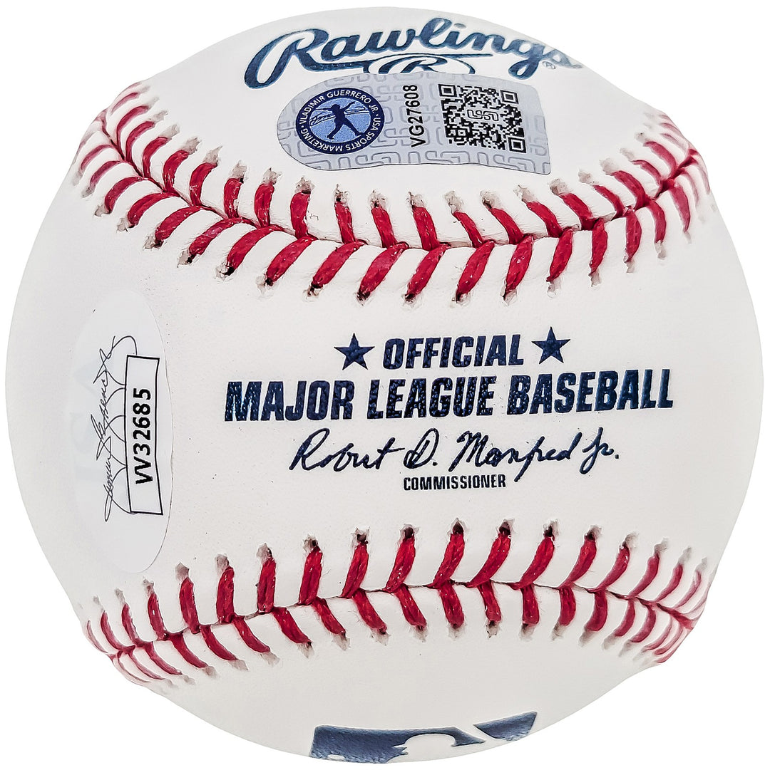 Vladimir Guerrero Jr. & Vladimir Guerrero Sr. Signed MLB Baseball JSA
