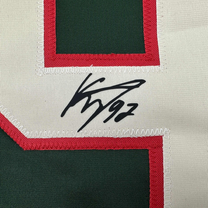 Facsimile Autographed Kirill Kaprizov Minnesota Green Reprint Auto Jersey XL