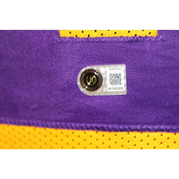 Justin Jefferson Autographed College Style XL Yellow Jersey Beckett WIT 57922