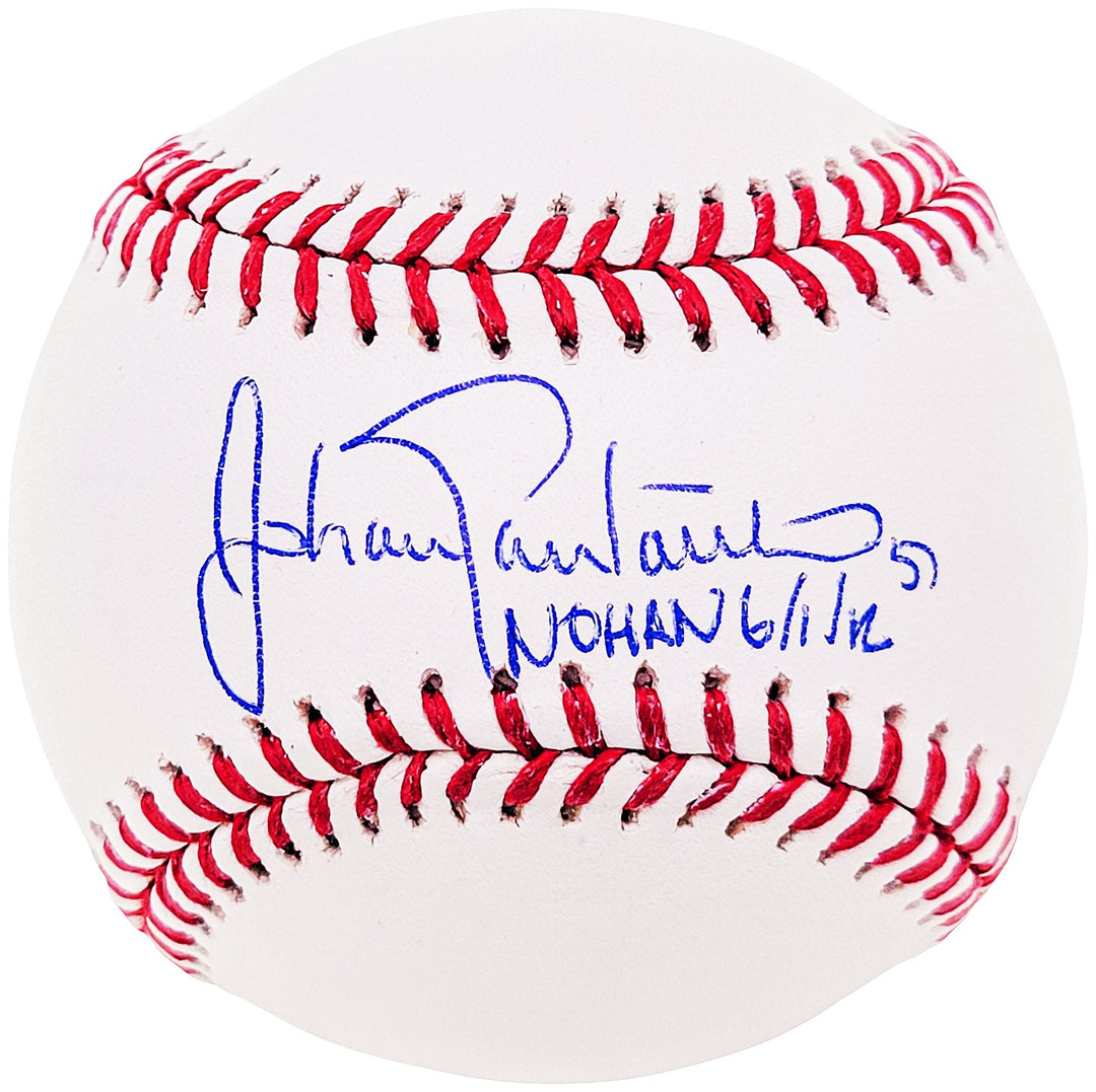Johan Santana Signed Official MLB Baseball Mets "Nohan 6/1/12" Beckett Witness