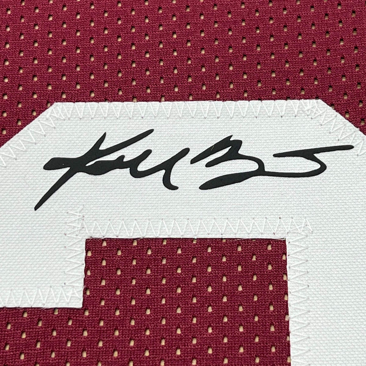 Framed Facsimile Autographed Kobe Bryant 33x42 Lower Merion Reprint Laser Jersey
