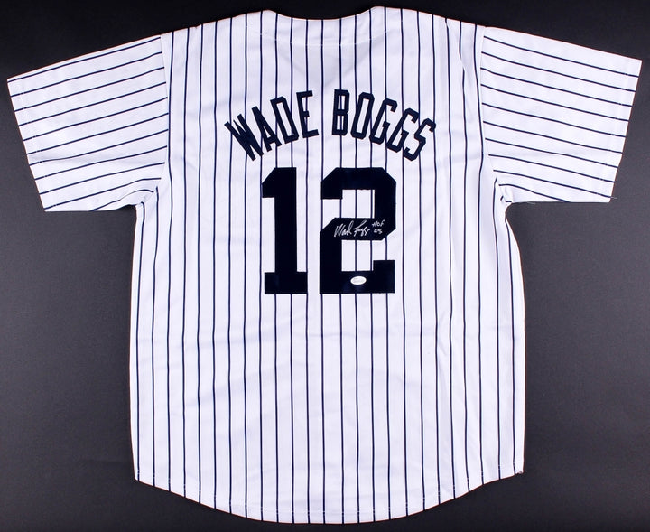 WADE BOGGS JERSEY BOSTON RED SOX NY YANKEES RAYS HOF JSA AUTO WITNESSED COA