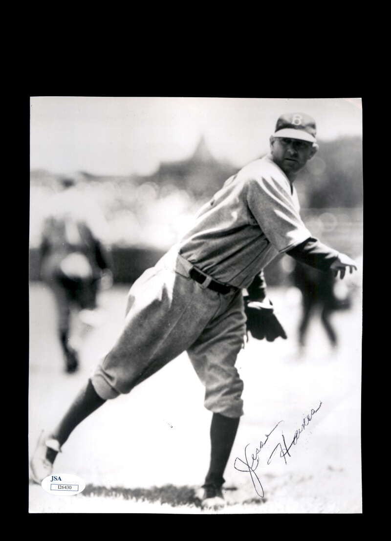 Jesse Haines JSA Coa Signed  8x10 Photo Autograph