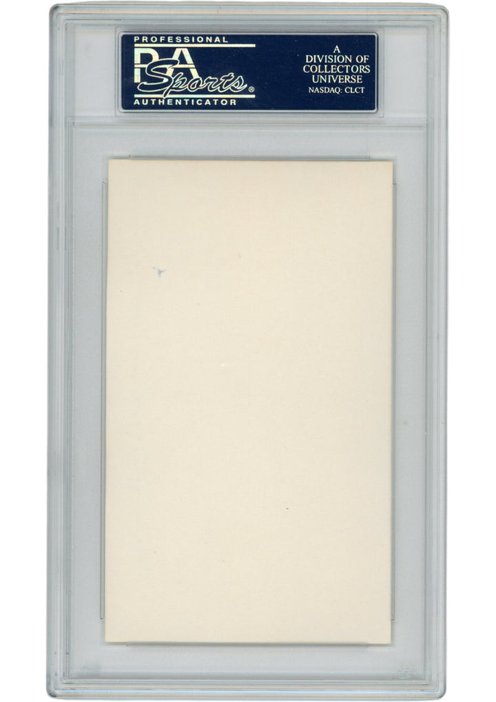 Mike Michalske Autographed/Signed Green Bay Packers Index Card Slabbed PSA 54931
