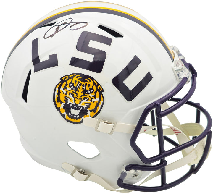 Odell Beckham Jr. Auto LSU Tigers White Full Size Speed Replica Helmet Beckett