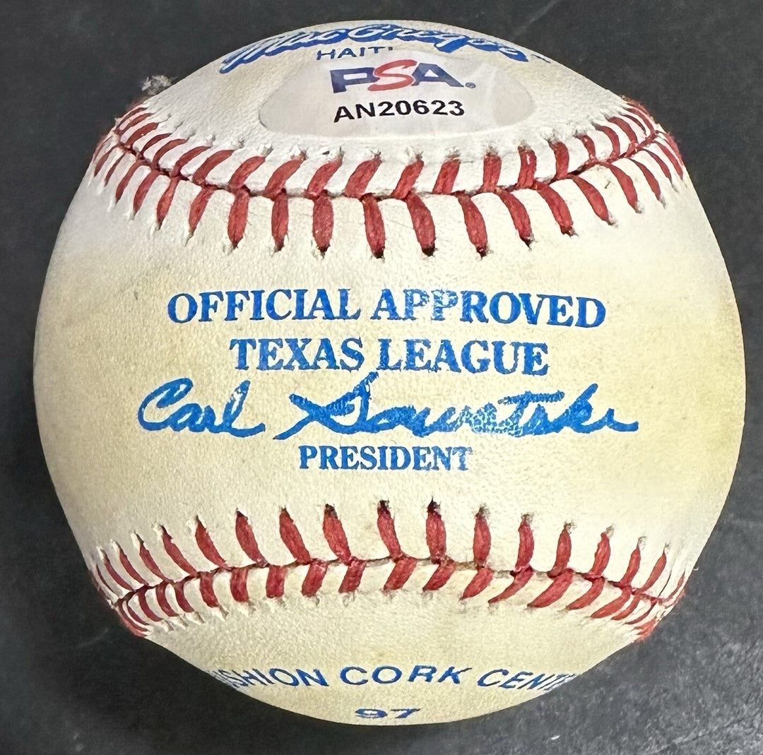 Darryl Strawberry Signed Texas League Baseball Mets 82 MVP Rookie Auto PSA COA