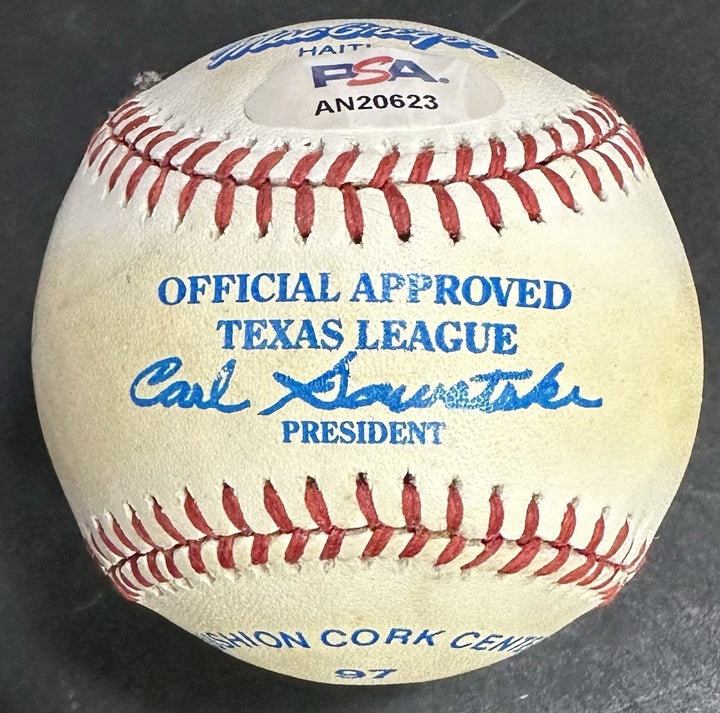 Darryl Strawberry Signed Texas League Baseball Mets 82 MVP Rookie Auto PSA COA