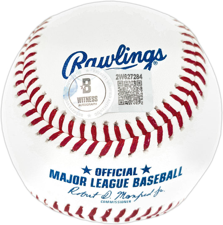 Adrian Beltre Signed Official MLB Baseball Texas Rangers "HOF 2024" Beckett Wit