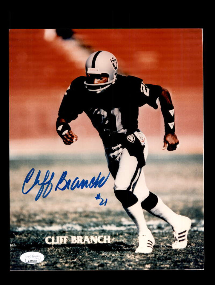 Cliff Branch JSA Coa Autographed 8x10 Signed Photo Raiders