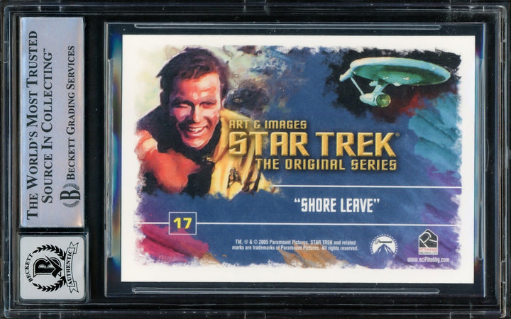 William Shatner Auto 2005 Rittenhouse Art Image Card 17 Star Trek Sig 10 Beckett