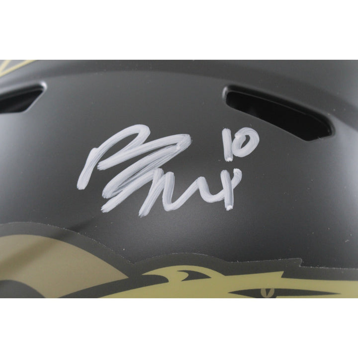 Bo Nix Autographed Denver Broncos Authentic 25 STS Helmet Beckett Witness 55118