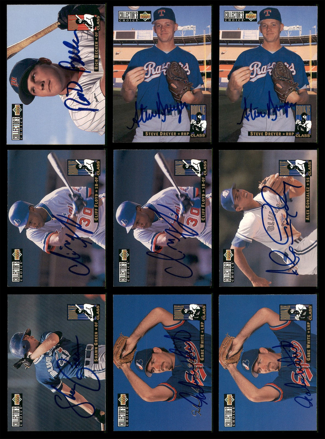 1994 Upper Deck Collector's Choice Baseball Signed Cards Lot Of 87