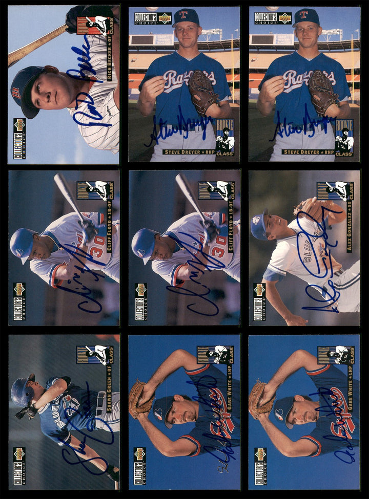 1994 Upper Deck Collector's Choice Baseball Signed Cards Lot Of 87