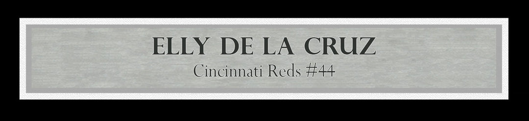 Elly De La Cruz Signed Framed 16x20 Photo Reds Home Run Trot Beckett BAS Witness