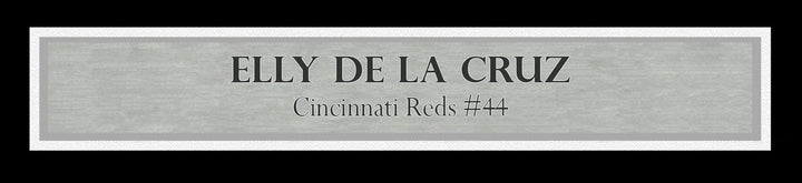 Elly De La Cruz Signed Framed 16x20 Photo Reds Home Run Trot Beckett BAS Witness