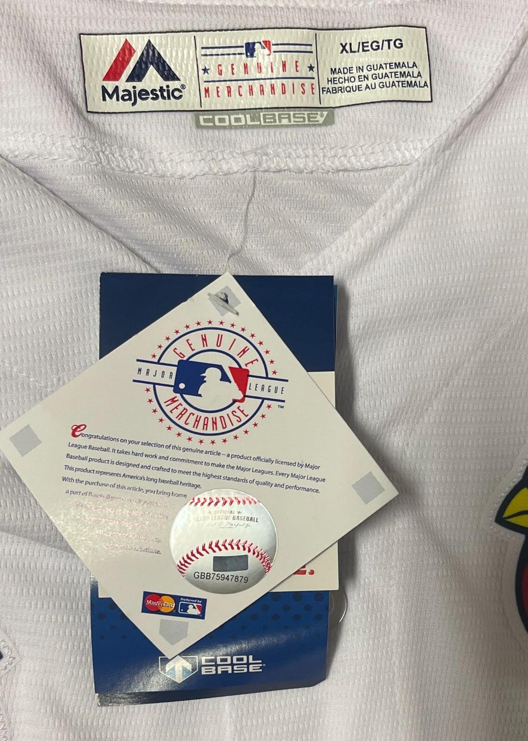 Mike Mikolas signed Cardinals Majestic MLB Authentic Collection Cool Base Jersey