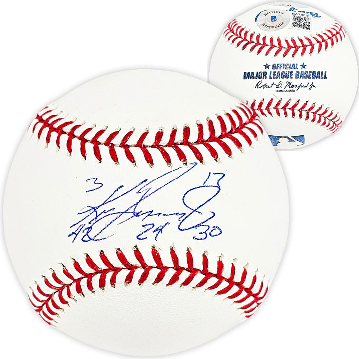 Ken Griffey Jr. Auto MLB Baseball Mariners Career Uniform Numbers Beckett