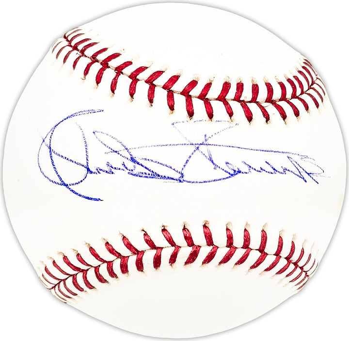 Chuck Stevens Autographed MLB Baseball St. Louis Browns Beckett QR #BM25526