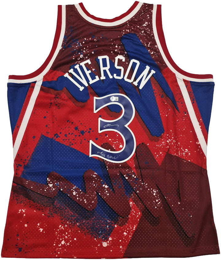 Allen Iverson Signed Mitchell & Ness 1996-97 Jersey "The Answer" Beckett 253249