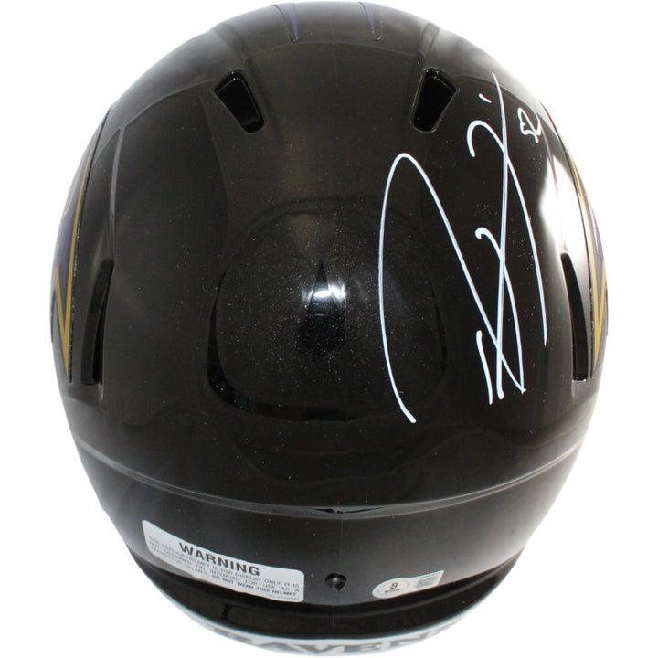 Ray Lewis Autographed/Signed Baltimore Ravens F/S Helmet Beckett Witness 55778