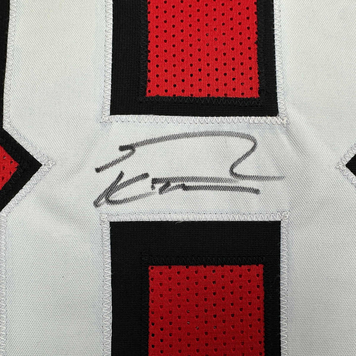 Autographed/Signed George Kittle San Francisco Red Alternate Jersey Beckett COA