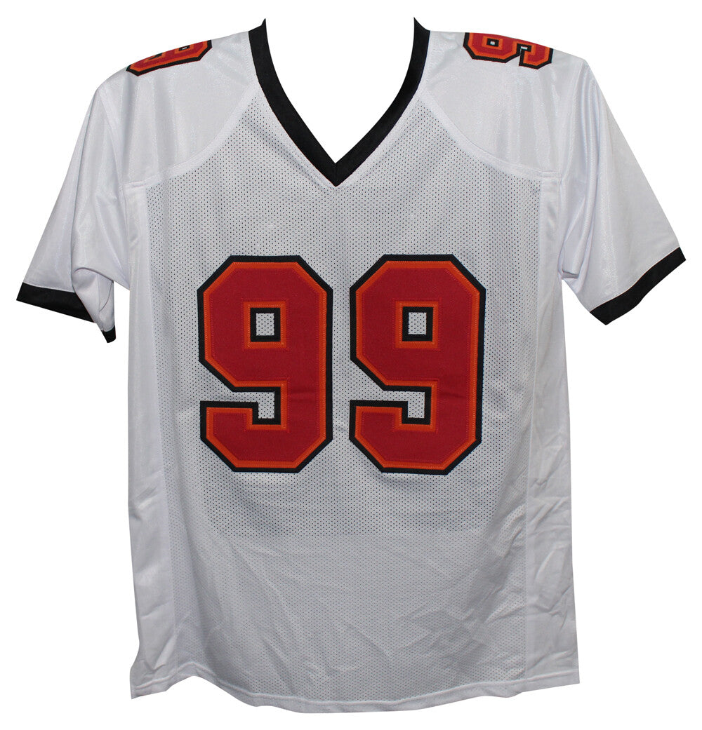 Warren Sapp Autographed/Signed Pro Style White XL Jersey HOF Beckett 39326