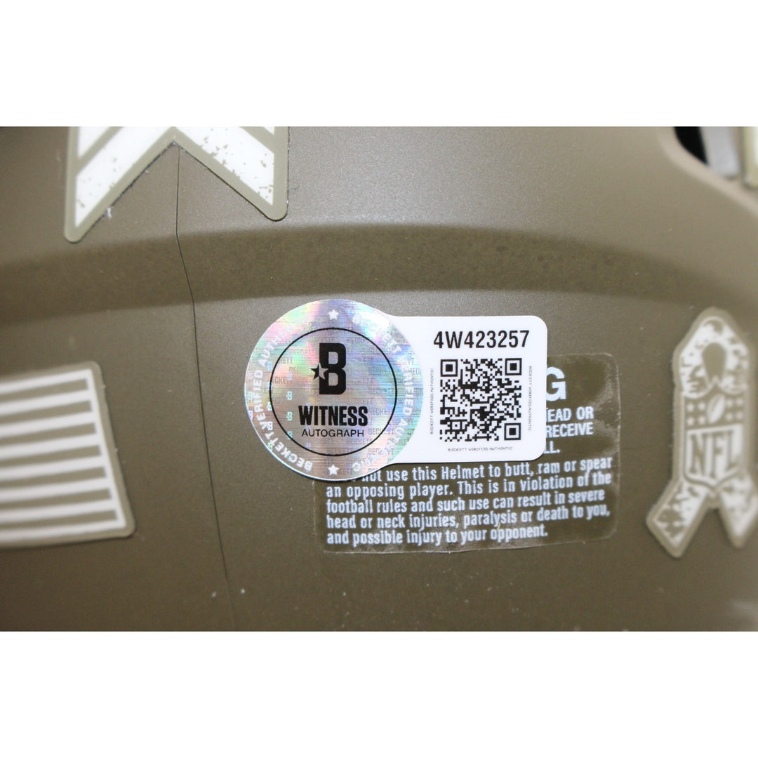 Davante Adams Autographed Los Angeles Rams 22 STS Mini Helmet Beckett WIT 55037