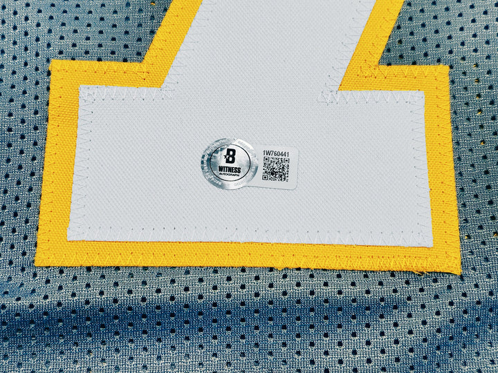 San Diego Chargers Ron Mix Autographed Signed Blue Jersey "HOF 1979" Beckett Wit