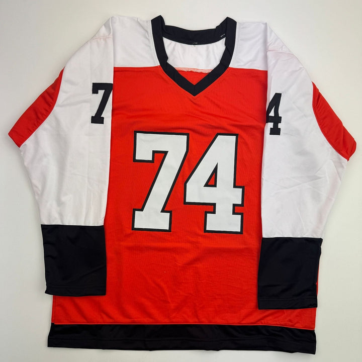 Autographed/Signed Owen Tippett Philadelphia Orange Jersey Beckett BAS COA
