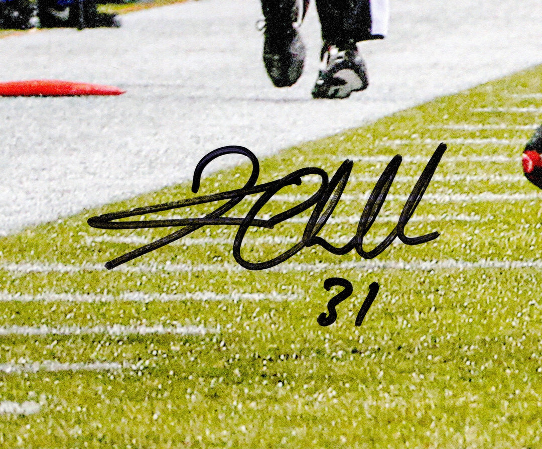 Kam Chancellor Signed 16x20 Photo (Hit On Vernon Davis) Seahawks Beckett Witness