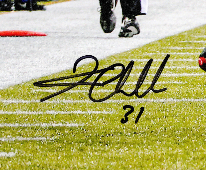 Kam Chancellor Signed 16x20 Photo (Hit On Vernon Davis) Seahawks Beckett Witness