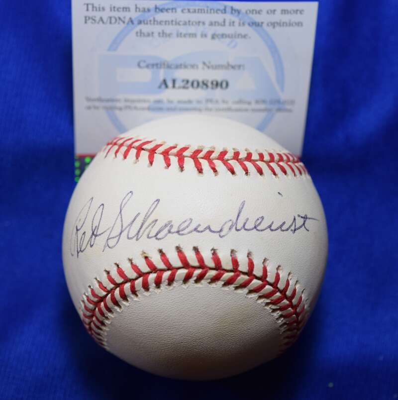 Red Schoendienst PSA DNA Coa Autograph National League ONL Signed Baseball 1