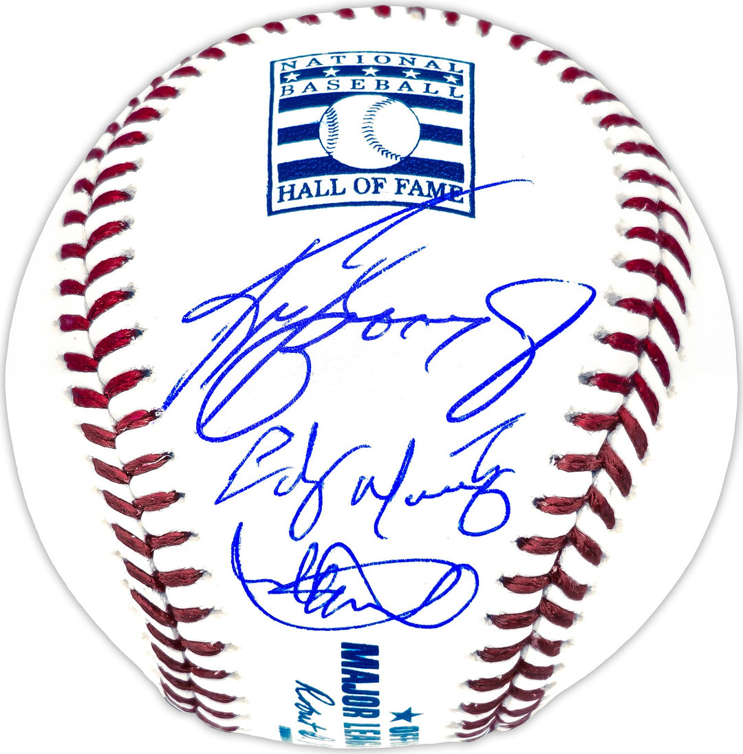 Ken Griffey Jr. Ichiro Suzuki Edgar Martinez Auto HOF Logo Baseball Mariners BAS