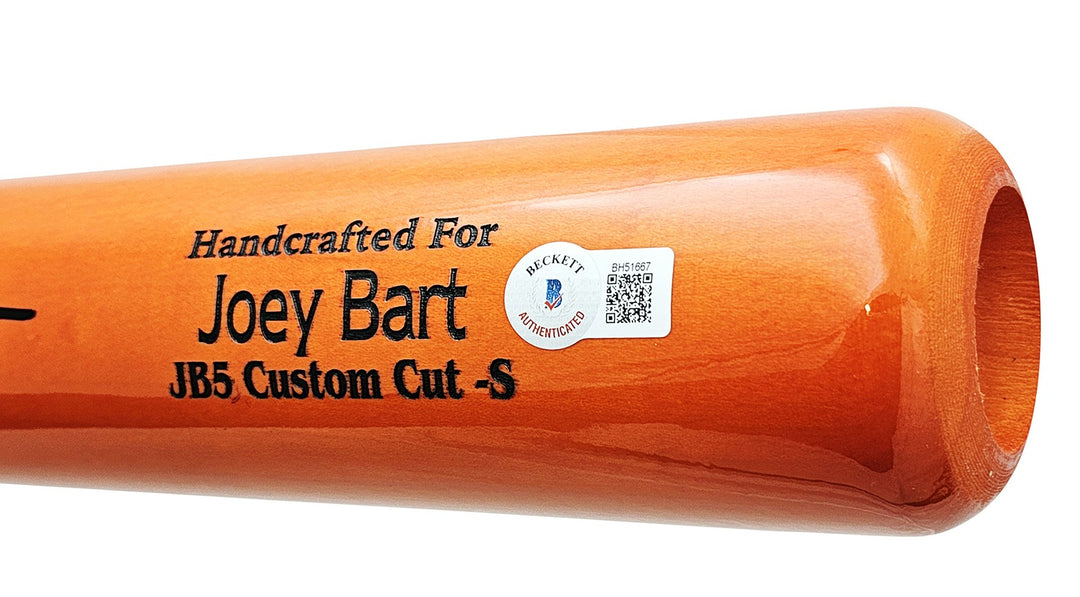 Joey Bart Signed Orange Marucci Player Model Bat San Francisco Giants Beckett