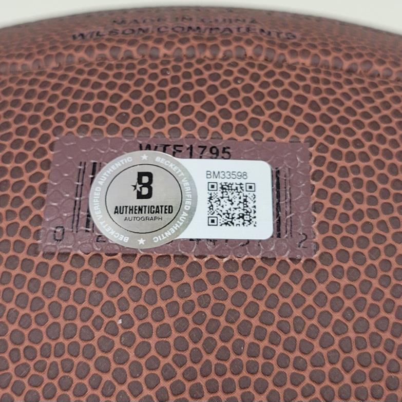 Drew Brees signed Replica NFL Football autograph New Orleans Saints Beckett BAS