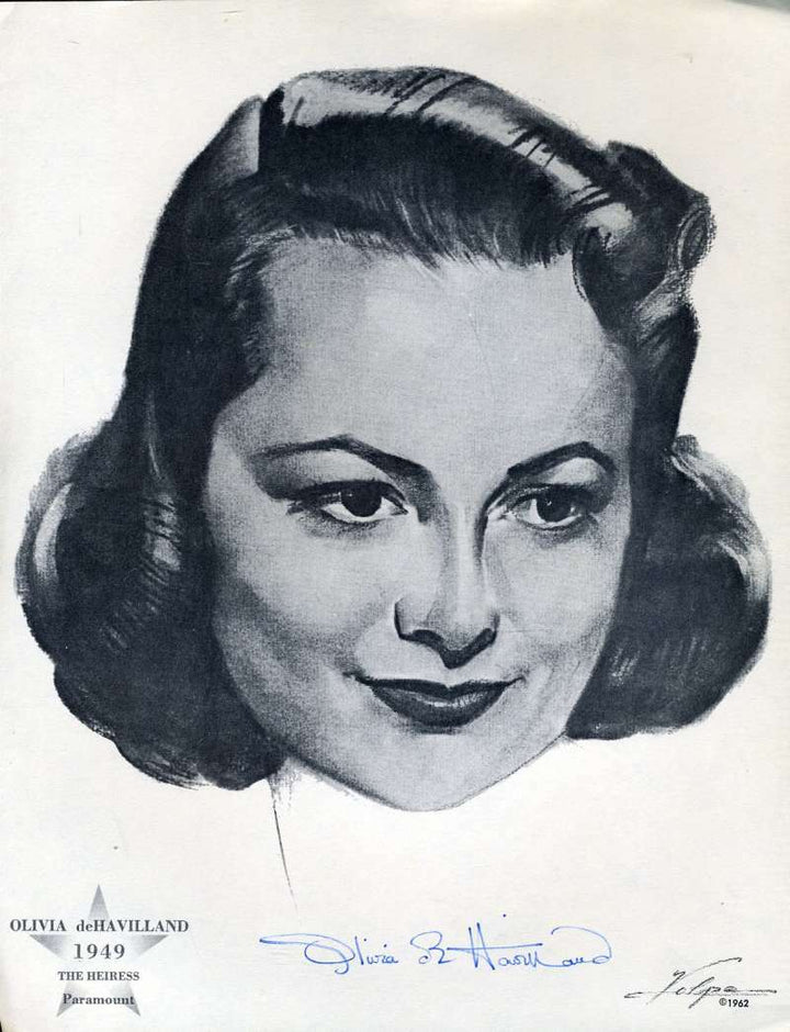 Olivia De Havilland Psa Coa Dna Hand Signed 8x10 Volpe Photo Authentic Autograph