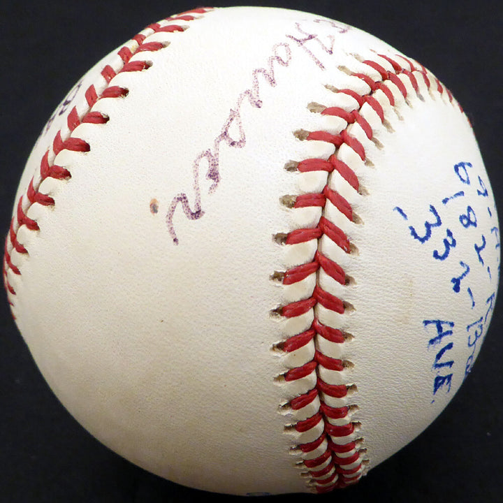 Joe Hauser Auto AL Baseball Orioles, Oakland A's "HR, RBI, Batting AVG" Beckett