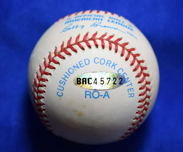 Paul Molitor Upper Deck Coa Autograph American League OAL Signed Baseball