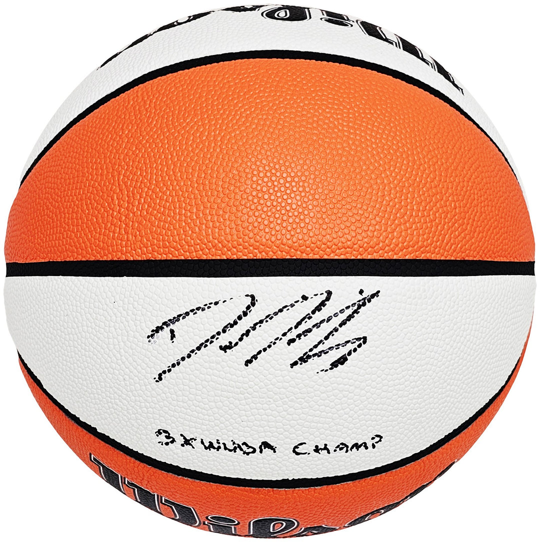 Diana Taurasi Auto Auth White I/O Basketball Phoenix Mercury 3X WNBA Champ BAS