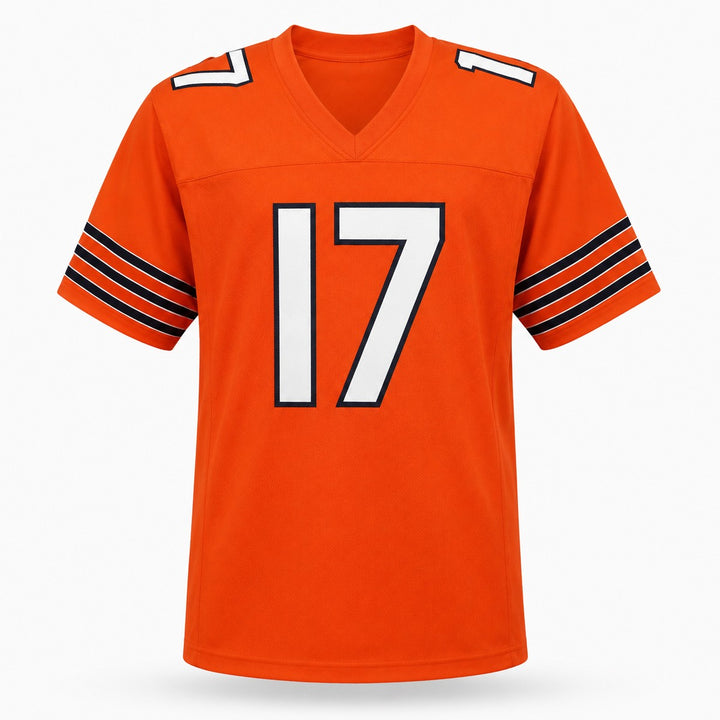 Chicago Bears Tyson Bagent Signed Orange Jersey Beckett BAS QR