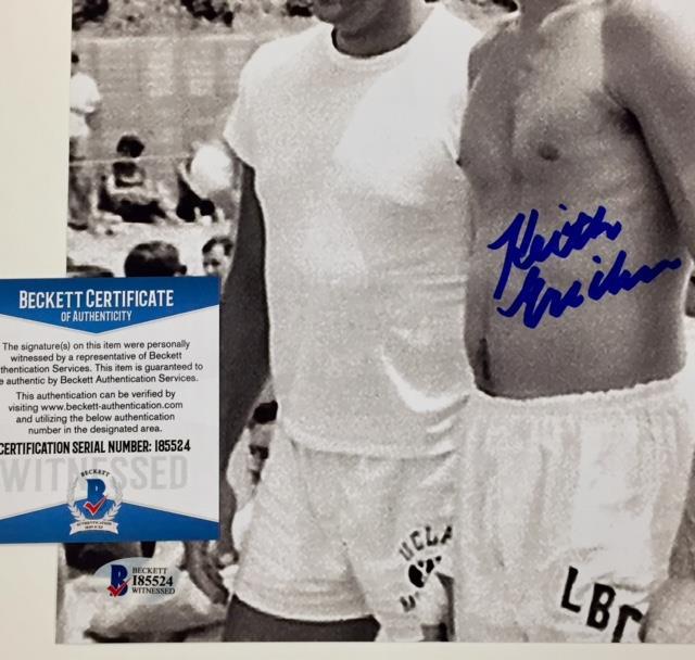 KEITH ERICKSON Signed 8x10 Photo w/ BAS Beckett Witness COA ~ Lakers UCLA Bruins