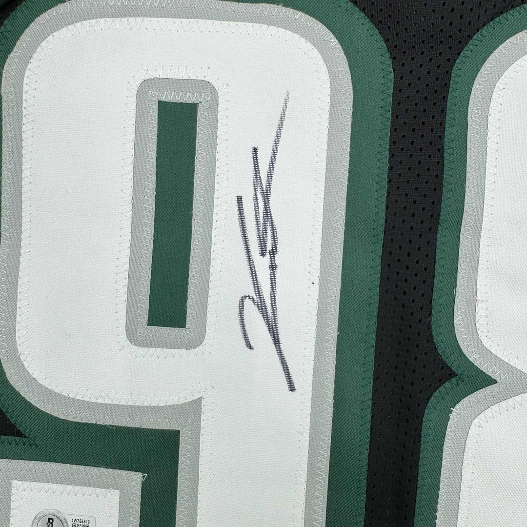 Autographed/Signed Jalen Carter Philadelphia Black Jersey Beckett COA