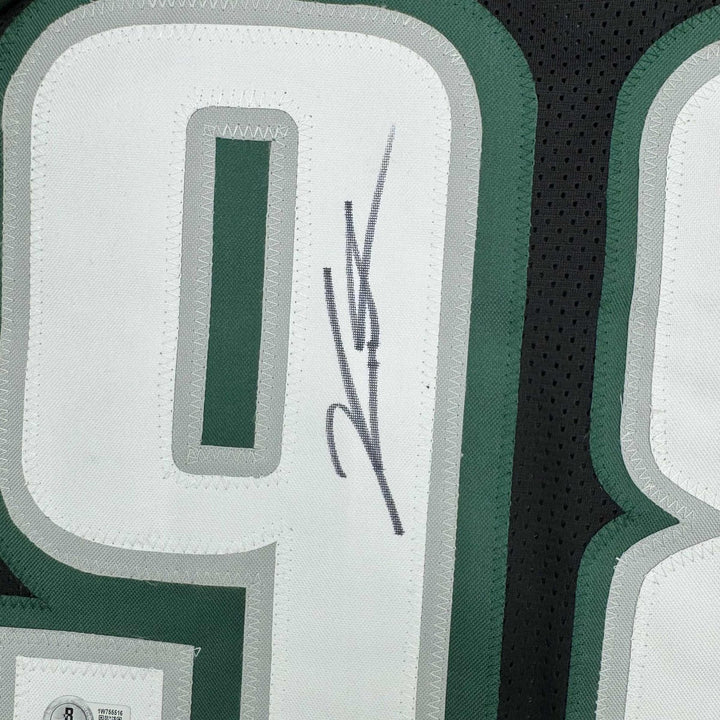 Autographed/Signed Jalen Carter Philadelphia Black Jersey Beckett COA