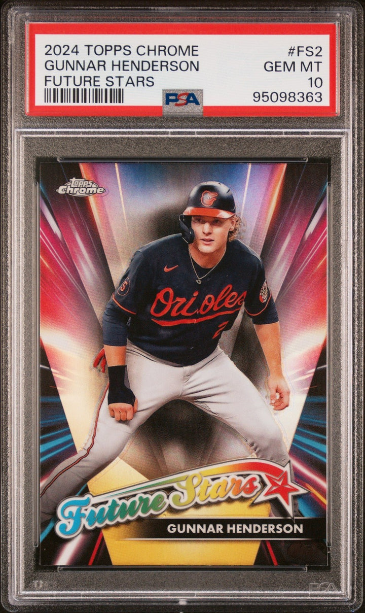 Graded 2024 Topps Chrome Gunnar Henderson #FS2 Future Stars Card PSA 10